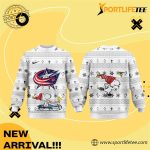 Columbus Blue Jackets X Snoopy Christmas Ugly Sweater
