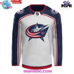 Columbus Blue Jackets X Chill Guy White Hockey Jersey