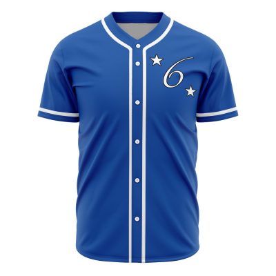 Stylish Blue Baseball Jersey - Customizable Teamwear With Star Design - Perfect For Sports & Casual Outfits