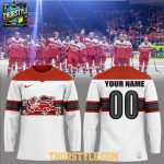 Denmark Team 2026 Olympic Celebrate Personalized Hockey Jersey White
