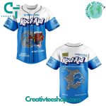 Detroit Lions Kool Aid Honolulu Blue Baseball Jersey