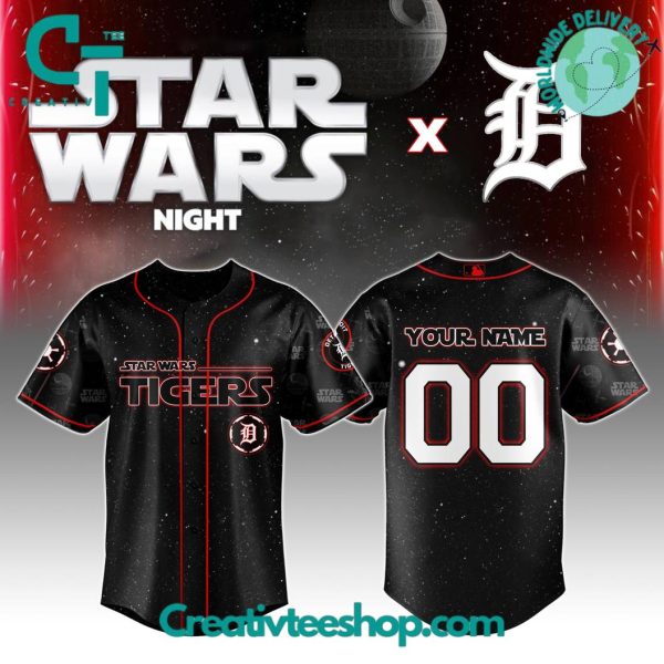 Detroit Tigers Mlb X Star Wars Night 2025 Special Edition Baseball Jersey