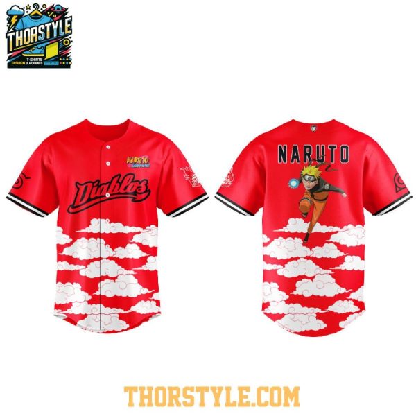 Diablos Rojos Del Mexico X Naruto Shippuden 2026 Night Baseball Jersey