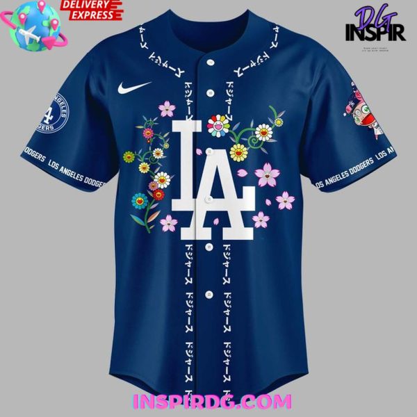 Dodgers X Takashi Murakami 2025 Mlb Blue Jersey