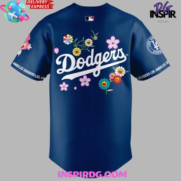Dodgers X Takashi Murakami 2025 Mlb Blue Jersey