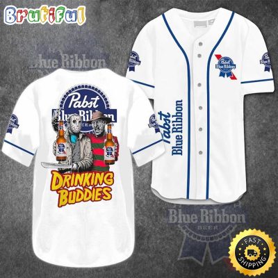 Drinking Buddies Pabst Blue Ribbon Baseball Jersey