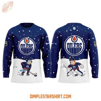 Edmonton Oilers X Bluey & Bingo Hockey Jersey
