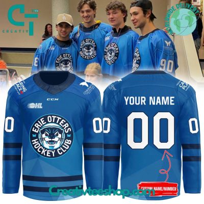 Erie Otters Hockey Club Highmark Caring Place Blue Jersey