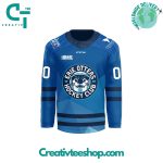 Erie Otters Hockey Club Highmark Caring Place Blue Jersey