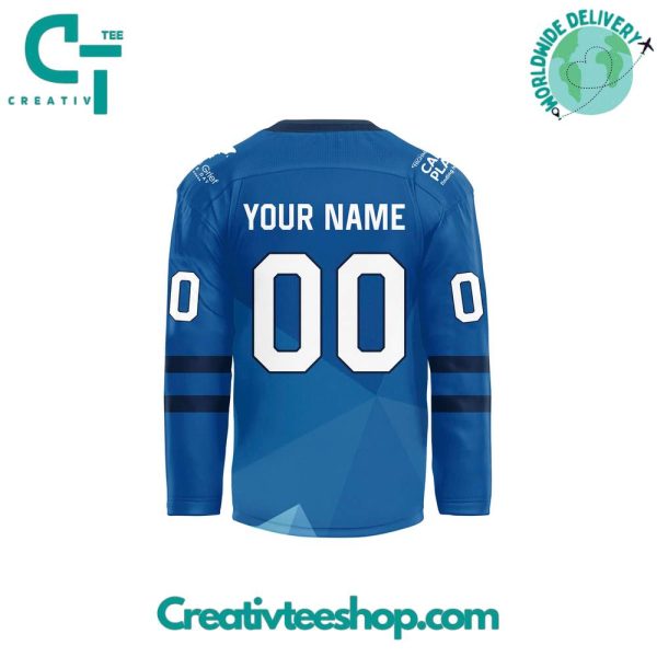 Erie Otters Hockey Club Highmark Caring Place Blue Jersey