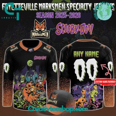 Fayetteville Marksmen X Scooby-Doo Night 2025 Custom Hockey Jersey