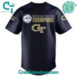 Georgia Tech Yellow Jackets 2025 Acc Baseball Regular Season Champions Baseball Jersey