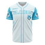 Glaceon Pokémon Baseball Jersey - Cool Blue & White Design For Fans