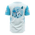 Glaceon Pokémon Baseball Jersey - Cool Blue & White Design For Fans