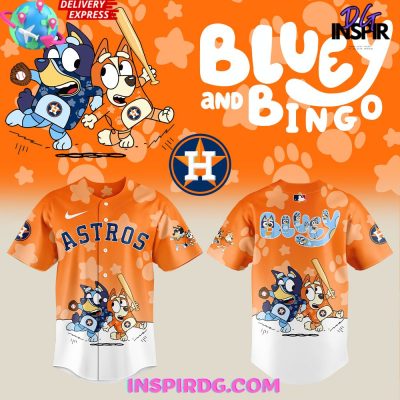 Houston Astros Bluey And Bingo 2025 Baseball Jersey
