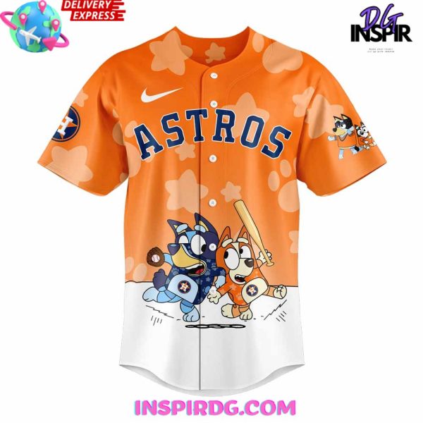Houston Astros Bluey And Bingo 2025 Baseball Jersey