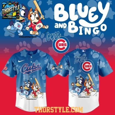 Iowa Cubs Bluey And Bingo Anniversary 2025 Baseball Jersey