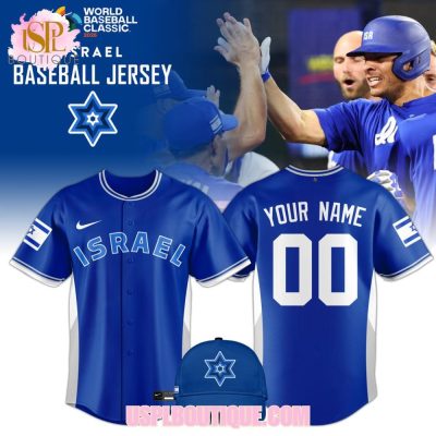 Israel World Baseball Classic 2026 Custom Blue Jersey