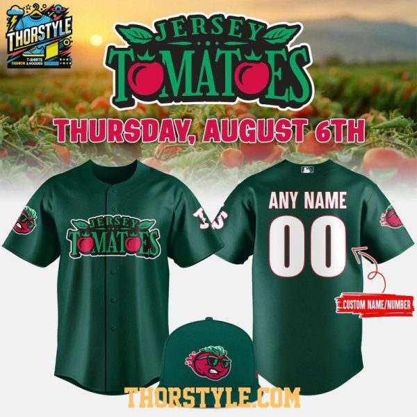 Jersey Shore Blueclaws Jersey Tomatoes 2026 Saucy Night Baseball Jersey