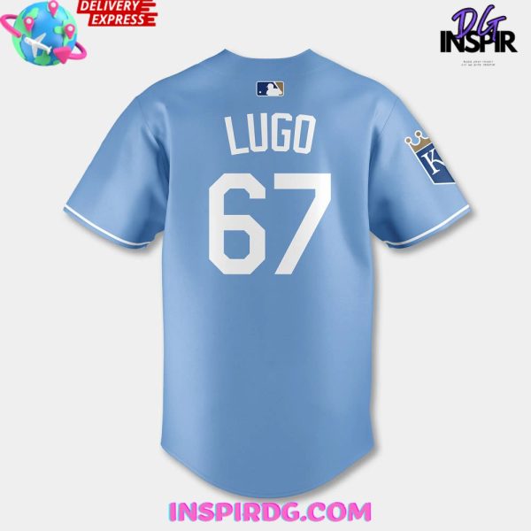 Kansas City Royals Lugo Light Blue Baseball Jersey