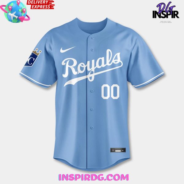 Kansas City Royals Lugo Light Blue Baseball Jersey