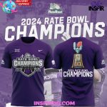Kansas State Wildcats 2024 Rate Bowl Champions Purple T-Shirt