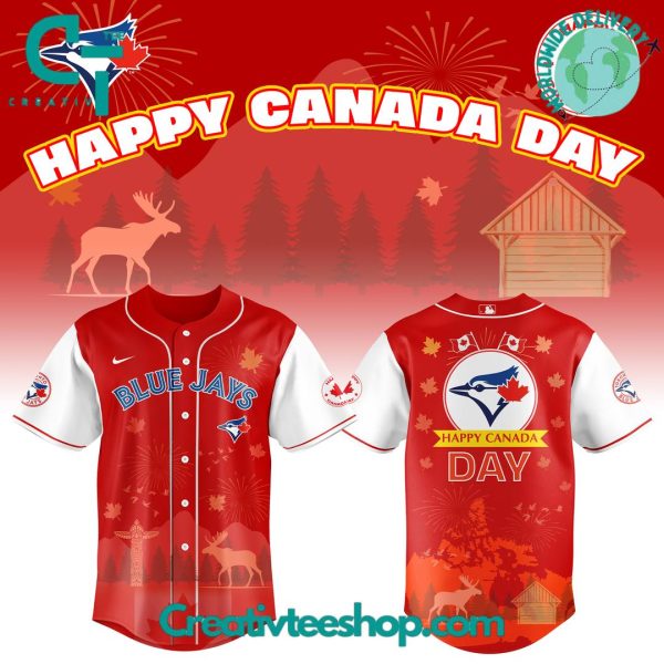 Toronto Blue Jays X Happy Canada Day 2025 Limited Edition Baseball Jersey