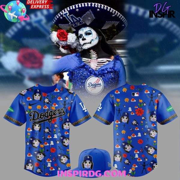 Los Angeles Dodgers Dia De Los 2024 Blue Baseball Jersey