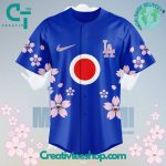 Los Angeles Dodgers Japanese Heritage Night 2025 Special Blue Baseball Jersey