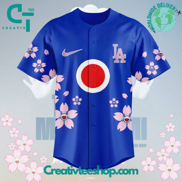 Los Angeles Dodgers Japanese Heritage Night 2025 Special Blue Baseball Jersey