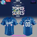 Los Angeles Dodgers Mlb World Tour Tokyo Series 2025 Blue Baseball Jersey