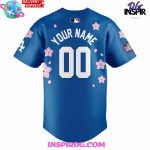 Los Angeles Dodgers Mlb World Tour Tokyo Series 2025 Blue Baseball Jersey