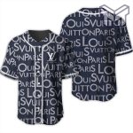Louis Vuitton Blue Baseball Jersey Shirt Luxury Lv Clothing Clothes Sport For Men Women Hot