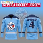 Mlb Toronto Blue Jays George Springer Hockey Jersey
