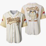 Meowth Baseball Jersey T-Shirt - Cute Anime Design For Fans & Collectors