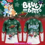Minnesota Wild Bluey And Bingo Special Jersey