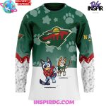 Minnesota Wild Bluey And Bingo Special Jersey