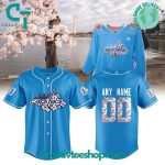 Nhl Washington Capitals Cherry Blossom Blue Baseball Jersey