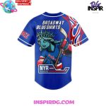 New York Broadway Blueshirts Baseball Jersey