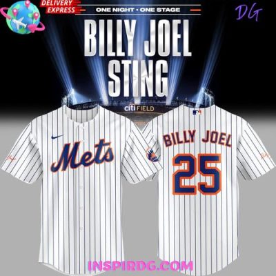 New York Mets Billy Joel Sting Special Baseball Jersey
