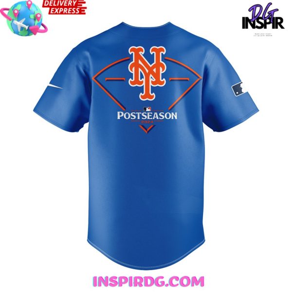 New York Mets October Ready 2024 Blue Baseball Jersey