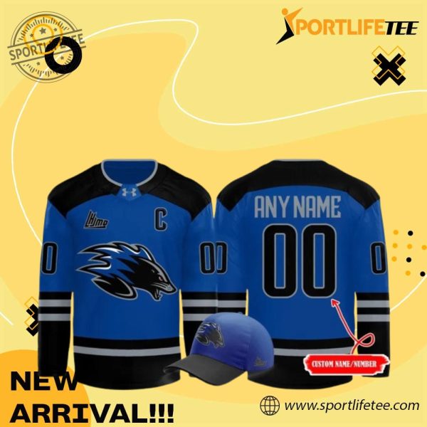 Official Saint John Sea Dogs New 2025 Blue Hockey Jersey