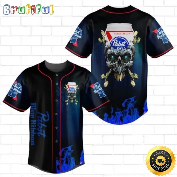 Pabst Blue Ribbon Baseball Jersey Shirt