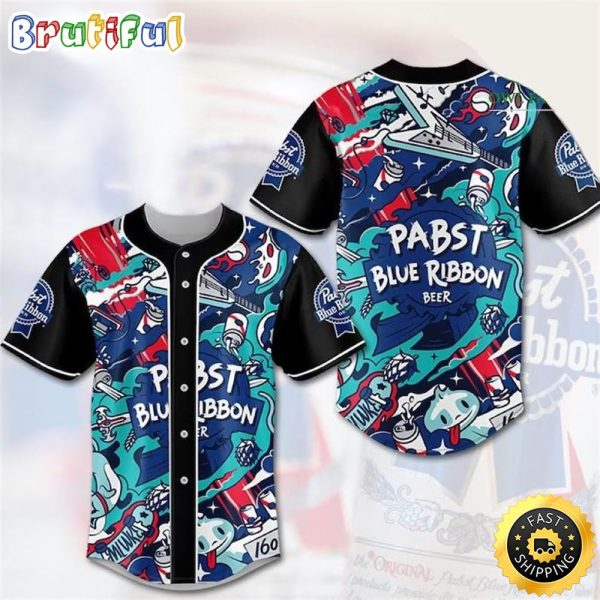 Pabst Blue Ribbon Gravity Baseball Jersey