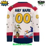 Peoria Rivermen Looney Tunes Night At Rink Edition Hockey Jersey