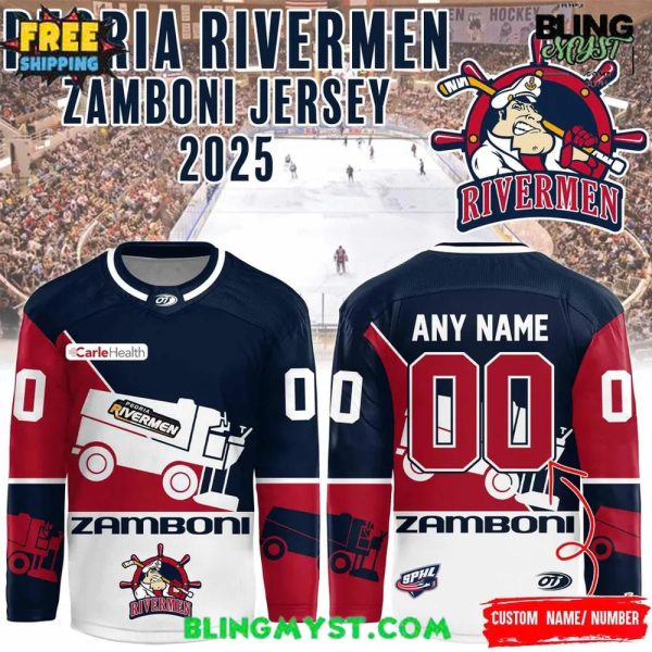 Peoria Rivermen Zamboni Replica Special Hockey Jersey