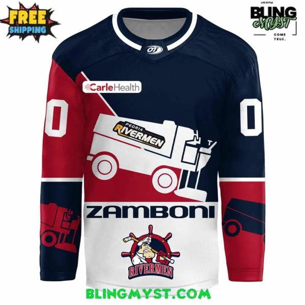 Peoria Rivermen Zamboni Replica Special Hockey Jersey