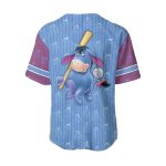 Stylish Eeyore Baseball Jersey - Unique Blue & Purple Design, Perfect For Fans!