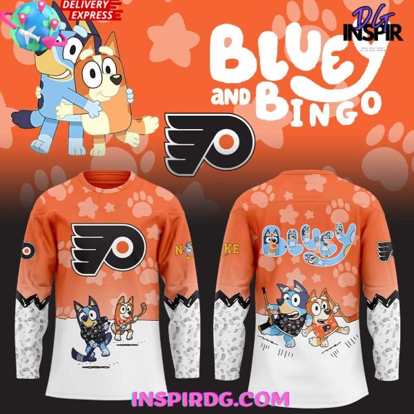 Philadelphia Flyers Bluey And Bingo Special Jersey