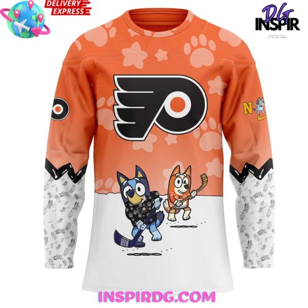 Philadelphia Flyers Bluey And Bingo Special Jersey